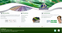 Desktop Screenshot of induprintsa.com